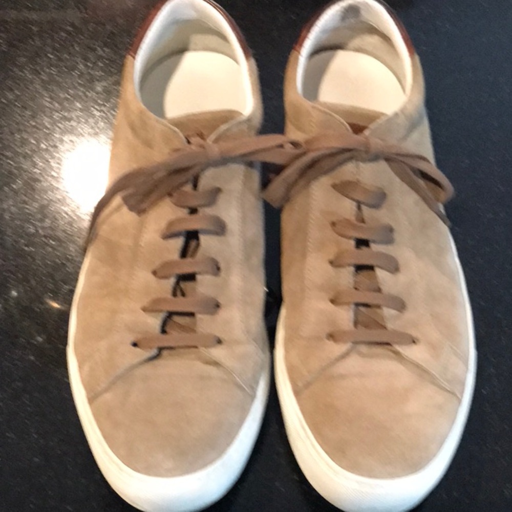 To Boot Taupe Suede Sneaker